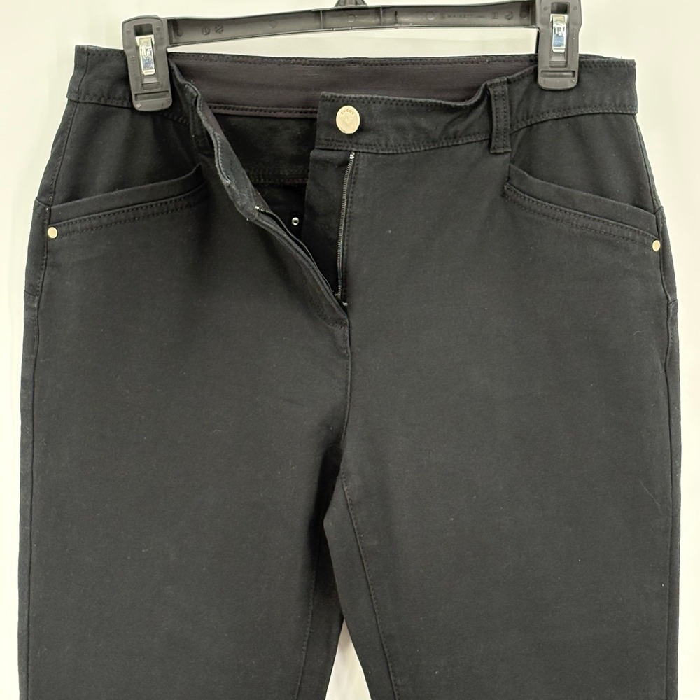 Chicos So Lifting Slim Leg Pants Black Size 0 Short Stretch Tummy Control 1130 - Picture 2 of 9